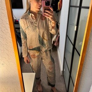 Women's Patterned Pajama Set